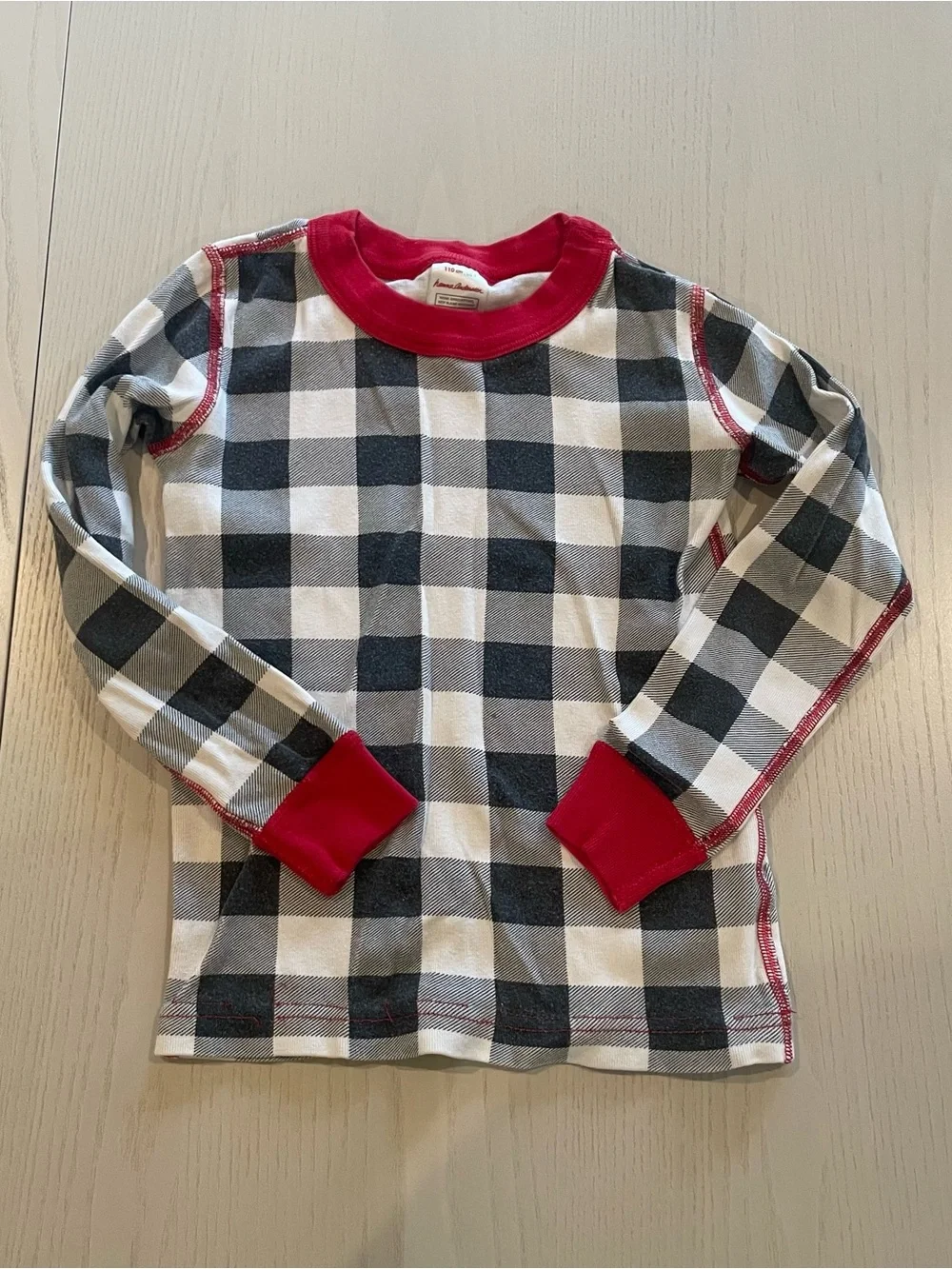 Hanna Andersson HannaJams Long John Pajama Set Buffalo Plaid - Size 5 110